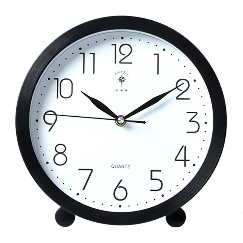 Ceas de perete cu pendul pentru sufragerie de 10 inch Ceas de birou creativ, modern, minimalist, mare, silențios, pentru decorarea casei