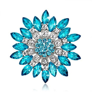 Κοσμήματα καρφίτσας Νέα μόδα Ρετρό Γυναικεία Μόδα Λουλούδι Καρφίτσα Κρυστάλλινα κοσμήματα από στρας για Δώρο Γάμου Ραντεβού