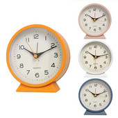 Stolni budilnik Noćni sat Kvarcni sat klasičnog stila Okrugli oblik Metalna šarena školjka Tiho taktiranje Sweep Second