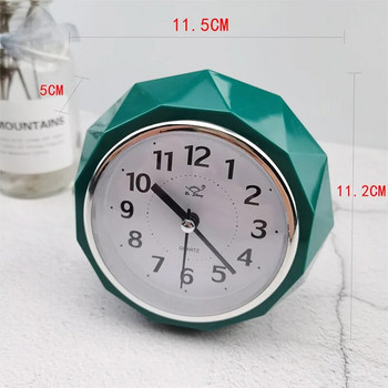 Στρογγυλό Ξυπνητήρι Ηλεκτρονικό ρολόι σε σχήμα διαμαντιού Μικρό σίγαση με δείκτη στο κομοδίνο Ρολόγια διπλού κουδουνιού Αθόρυβο επιτραπέζιο ρολόι διακόσμησης