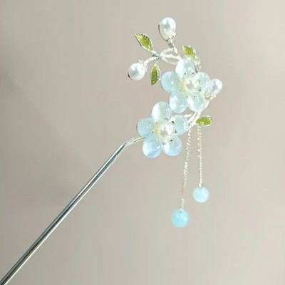 Uus Hiina antiikstiilis tippklassi puidust juuksenõel lokkis juustega, lihtne ja kaasaegne naiste puidust juuksenõel