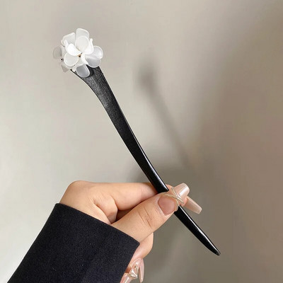 Uus Hiina antiikstiilis tippklassi puidust juuksenõel lokkis juustega, lihtne ja kaasaegne naiste puidust juuksenõel