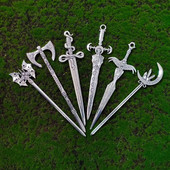 Nõiamõõk Kirves Madu pistoda Käed Külm Relv Juuksepulk Gooti juuksenõel Pagan Juuksed Ehted Varjatud Haldjas Peakatted Naistele