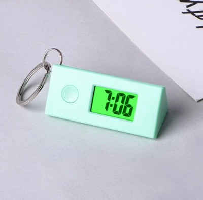 Παιδικό Τρίγωνο Φωτεινό ηλεκτρονικό ρολόι φορητό σακίδιο πλάτης Μπρελόκ LED Ρολόι επιτραπέζιο ρολόι ψηφιακό ρολόι