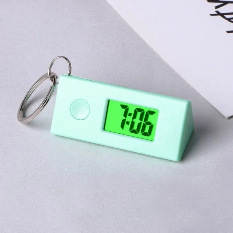 Παιδικό Τρίγωνο Φωτεινό ηλεκτρονικό ρολόι φορητό σακίδιο πλάτης Μπρελόκ LED Ρολόι επιτραπέζιο ρολόι ψηφιακό ρολόι