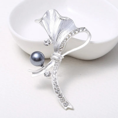 Dmari luksuzni nakit od brušene legure, cvijeće, igla za revere, biserni dijamant, pozlaćeni dodaci, broš za žensku odjeću