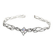 Ταινία King Round Elves Crown Tiara Γυναικείες σταγόνες Ζιργκόν Headband Αξεσουάρ για νυφικά μαλλιά Δώρα Κοσμήματα Γάμου