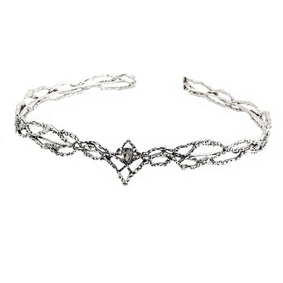 Ταινία King Round Elves Crown Tiara Γυναικείες σταγόνες Ζιργκόν Headband Αξεσουάρ για νυφικά μαλλιά Δώρα Κοσμήματα Γάμου