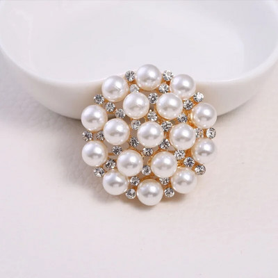 Dmari Γυναικεία καρφίτσα Πανέμορφη καρφίτσα πέτο Vintage στεφάνι Μεγάλο μαργαριτάρι πεσμένα φύλλα σήμα Αξεσουάρ για ρούχα Πολυτελή κοσμήματα