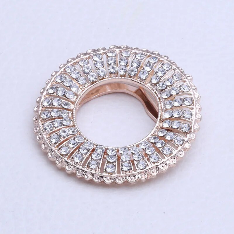 Modni metalni broš s velikim krugom od kamenčića, popularni ženski pulover s pretjeranom značkom, korzaž, dodaci za zabavu