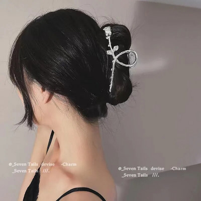 Fina zmijska ukosnica u srebrnoj boji za žene Geometrijske kopče za kosu Metalna kopča za kosu Križ Ukosnica Traka za kosu Dodatak za kosu s račićima