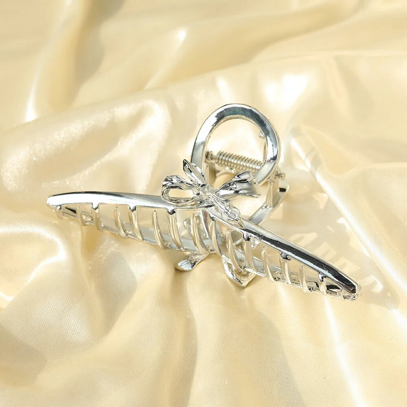 Fina zmijska ukosnica u srebrnoj boji za žene Geometrijske kopče za kosu Metalna kopča za kosu Križ Ukosnica Traka za kosu Dodatak za kosu s račićima