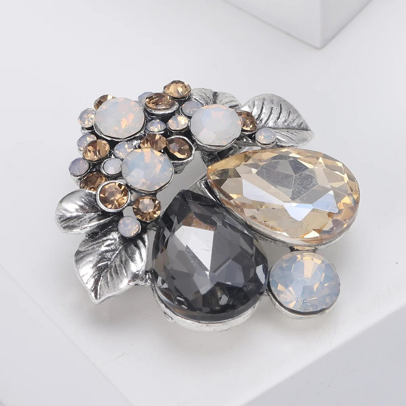 Retro kristalni broš Žene i žene trebaju biti dvobojni uredski broš za zabave u stilu palače