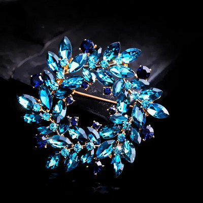 Nova velika veličina Kristalni vijenac Broš Ženska atmosfera Aluminijski korzaž Modni odjevni dodaci Igla Nakit