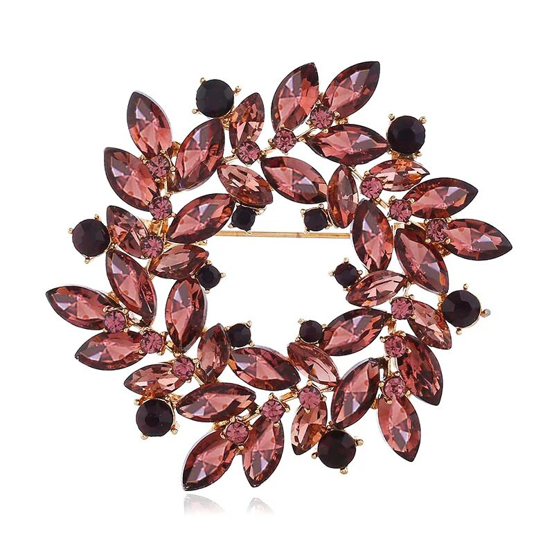 Nova velika veličina Kristalni vijenac Broš Ženska atmosfera Aluminijski korzaž Modni odjevni dodaci Igla Nakit