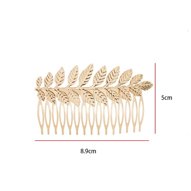 Naiste pulmajuuksekammid metallist puulehtedest juuste aksessuaarid pruudi lillepeakate pruudi juuksekaunistused ehted hõbedast värvi