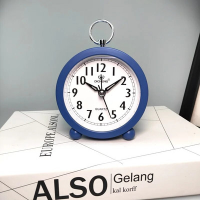 Jednostavna okrugla budilica Nova budilica Uredska kuća Ultra-tihi stolni digitalni sat Budilica za spavaću sobu uz krevet Budilica