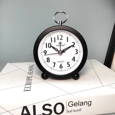 Jednostavna okrugla budilica Nova budilica Uredska kuća Ultra-tihi stolni digitalni sat Budilica za spavaću sobu uz krevet Budilica