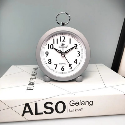 Jednostavna okrugla budilica Nova budilica Uredska kuća Ultra-tihi stolni digitalni sat Budilica za spavaću sobu uz krevet Budilica