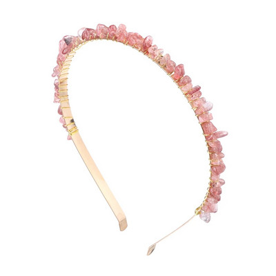 Μόδα Φυσική Πέτρα Κεφαλόδεσμος Αξεσουάρ Μαλλιών Κόσμημα με χάντρες Χτένισμα Κοριτσιού Μαλλιά Στεφάνη Κοσμήματα Φίλος Δώρο Χονδρική