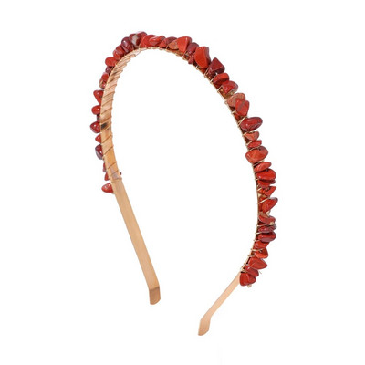 Μόδα Φυσική Πέτρα Κεφαλόδεσμος Αξεσουάρ Μαλλιών Κόσμημα με χάντρες Χτένισμα Κοριτσιού Μαλλιά Στεφάνη Κοσμήματα Φίλος Δώρο Χονδρική