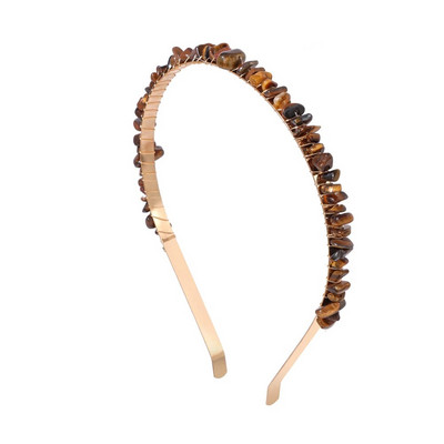 Μόδα Φυσική Πέτρα Κεφαλόδεσμος Αξεσουάρ Μαλλιών Κόσμημα με χάντρες Χτένισμα Κοριτσιού Μαλλιά Στεφάνη Κοσμήματα Φίλος Δώρο Χονδρική