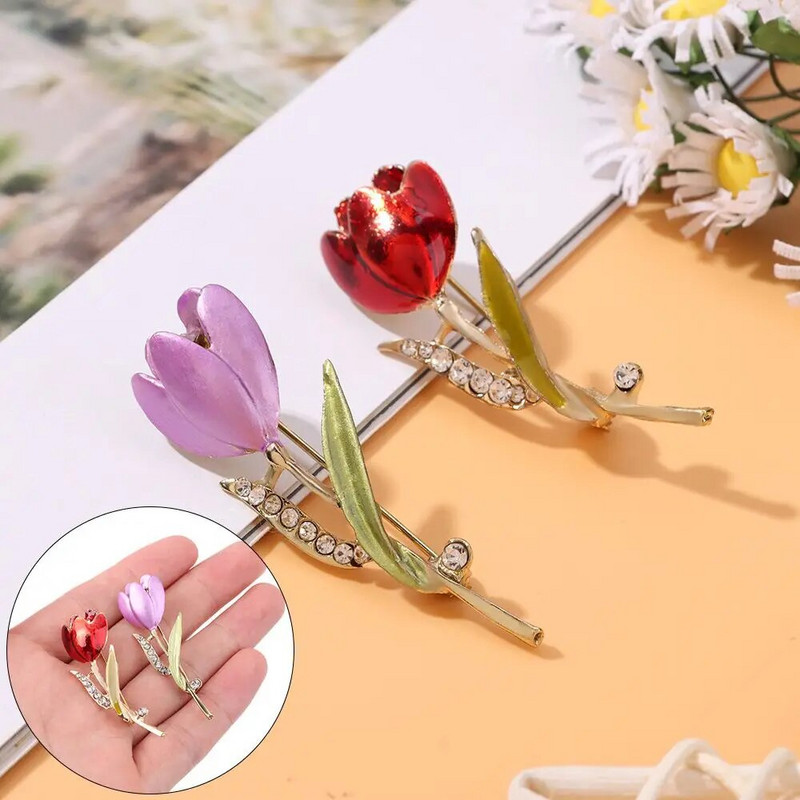 1 ΤΕΜ Καρφίτσες με λουλούδια στρας Vintage πουλόβερ καρφίτσες κοσμήματα Δώρα για γυναίκες Μόδα κοσμήματα