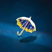 Trendikas kaunitar tähistaeva vihmavarjuprossid naistele Loomingulised võluvad metallist vabaaja prossinõelad Naiste peokingitused pulmadeks