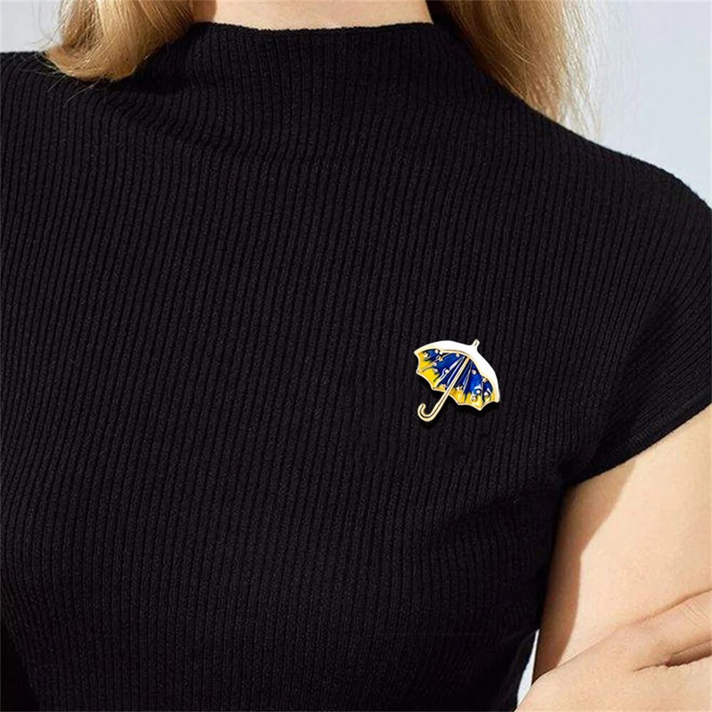 Trendikas kaunitar tähistaeva vihmavarjuprossid naistele Loomingulised võluvad metallist vabaaja prossinõelad Naiste peokingitused pulmadeks