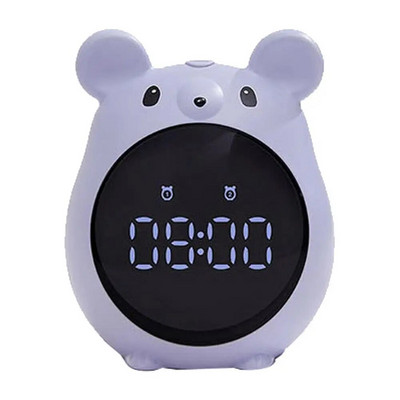 Χαριτωμένο ζώο Ξυπνητήρι σε σχήμα ποντικιού Ψηφιακό ρολόι αντίστροφη μέτρηση Ρολόι Χωρίς τικ Χαριτωμένο απλό σχέδιο Μικρό επιτραπέζιο ρολόι Σαλόνι