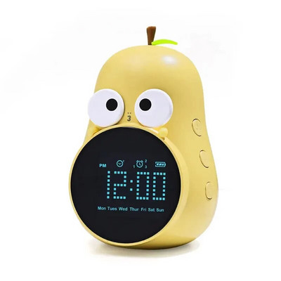 Pear Smart Wake Up Expression Mala budilica Mala budilica Kreativni crtani film Djeca Punjenje Učenje Budilica