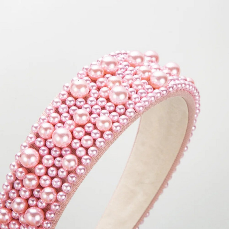 Majica za nokte od tkanine Široki obod Biserna traka za glavu Modni dodaci za kosu Ženski trendovi Traka za kosu Traka za kosu Obruč Pokrivalo za djevojku 3326