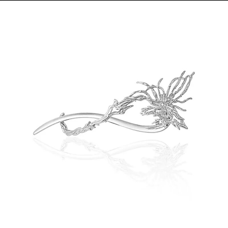 Madinga paprasta skysta drugelio plaukų segtukas moterims retro prabanga prabangi aukščiausios klasės susukta plaukų segtukas galvos apdangalas Papuošalai Priedai Dovana