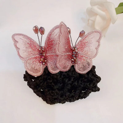 Modni, elegantni dodaci za kosu, vez, torbica s leptirima, ukosnice za žene, stražnja glava, proljetna kopča, pokrivala za glavu, nakit, tijara