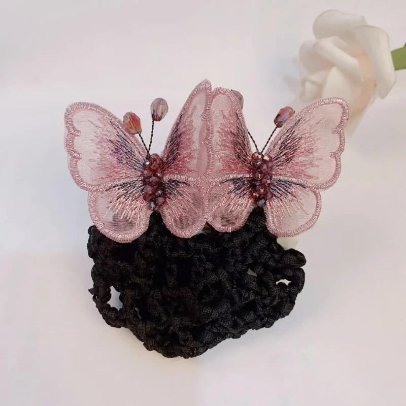 Modni, elegantni dodaci za kosu, vez, torbica s leptirima, ukosnice za žene, stražnja glava, proljetna kopča, pokrivala za glavu, nakit, tijara