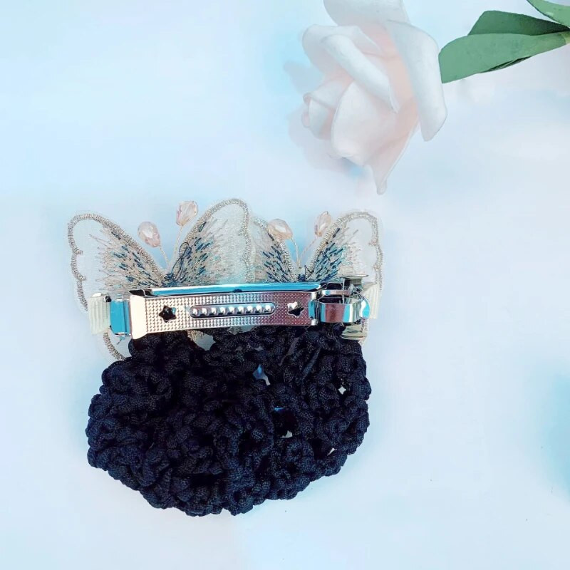 Modni, elegantni dodaci za kosu, vez, torbica s leptirima, ukosnice za žene, stražnja glava, proljetna kopča, pokrivala za glavu, nakit, tijara