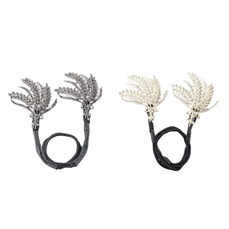 Populiarūs kviečių spygliuočių žiedai „Lazy Man Hair Stick“ plaukų aksesuarai moterims Retro prabangūs „Twist Clip“ galvos apdangalai „Mama Papuošalai“ plaukų segtukas