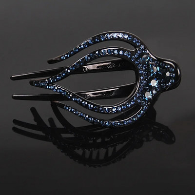 Μόδα Κομψά Ακρυλικά Αξεσουάρ Μαλλιών Ζιργκόν Ακρυλική φουρκέτα για Γυναίκες Ρετρό Πολυτελές Κλιπ κεφαλής με κλιπ πάπιας Mom Jewelry Tiara Δώρο