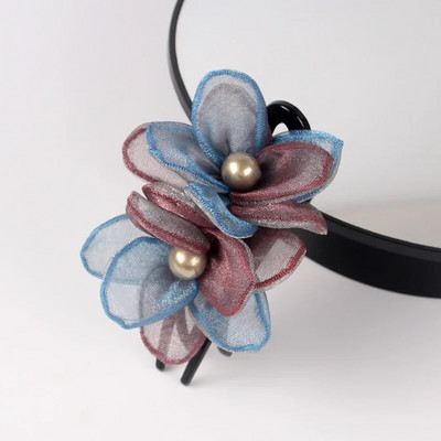 Modni biserni svileni cvijet Ukosnica Dodaci za kosu za žene Retro Elegantna akrilna kopča s pačjim kljunom Pokrivalo za glavu Mamin nakit Poklon