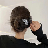 Mados paprastas tamsus drugelis plaukų segtukas moterims šventinės dovanos retro gotikos plaukų aksesuarai mergaitėms galvos apdangalai papuošalai didmeninė prekyba