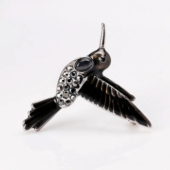 Γυναικείες κομψές καρφίτσες πουλιών Rhinestone Shining Flying Swallow Καρφίτσα Καρφίτσα για πέτο πέτο για πάρτι Casual Jewelry Gift 2023