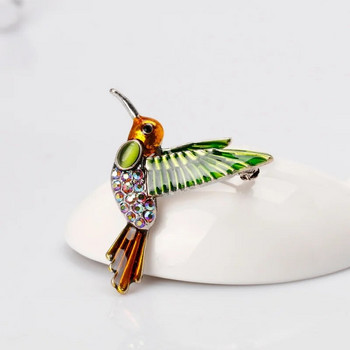 Γυναικείες κομψές καρφίτσες πουλιών Rhinestone Shining Flying Swallow Καρφίτσα Καρφίτσα για πέτο πέτο για πάρτι Casual Jewelry Gift 2023
