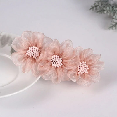 Moodsad siidilõngast lillelised juuksenõelad juuste aksessuaarid naistele pühadekink Retro elegantne kevadklambriga peakatted ema tiaara ehted