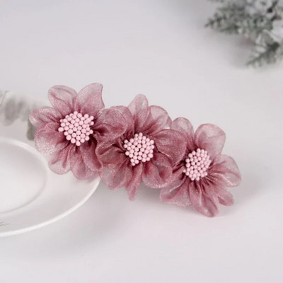 Moodsad siidilõngast lillelised juuksenõelad juuste aksessuaarid naistele pühadekink Retro elegantne kevadklambriga peakatted ema tiaara ehted