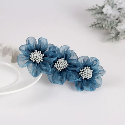 Moodsad siidilõngast lillelised juuksenõelad juuste aksessuaarid naistele pühadekink Retro elegantne kevadklambriga peakatted ema tiaara ehted