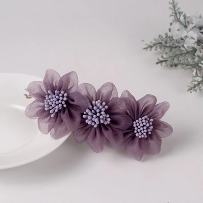 Moodsad siidilõngast lillelised juuksenõelad juuste aksessuaarid naistele pühadekink Retro elegantne kevadklambriga peakatted ema tiaara ehted