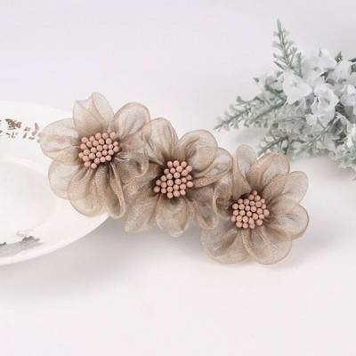 Moodsad siidilõngast lillelised juuksenõelad juuste aksessuaarid naistele pühadekink Retro elegantne kevadklambriga peakatted ema tiaara ehted