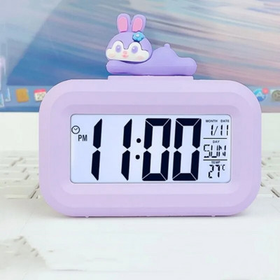 Mini muzikos skaitmeninis žadintuvas su foniniu apšvietimu Temperatūra Savaitė Mėnuo Data Ekranas Snausti Staliniai staliniai laikrodžiai 12/24h LED laikrodis