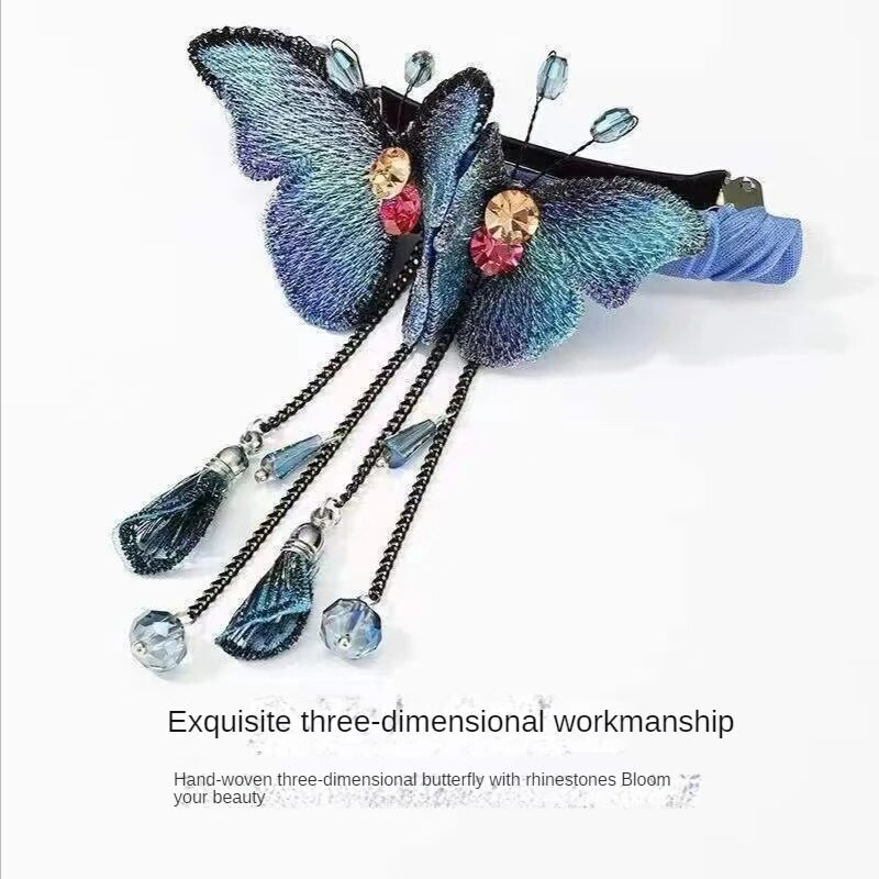 Mood Fantaasia Tutt Liblikas Juuksenõel naistele Pühadekingitus Peen seljalusikas Vedruklamber Tüdrukutele Juukseaksessuaarid Peakatted