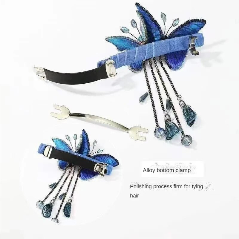 Mood Fantaasia Tutt Liblikas Juuksenõel naistele Pühadekingitus Peen seljalusikas Vedruklamber Tüdrukutele Juukseaksessuaarid Peakatted